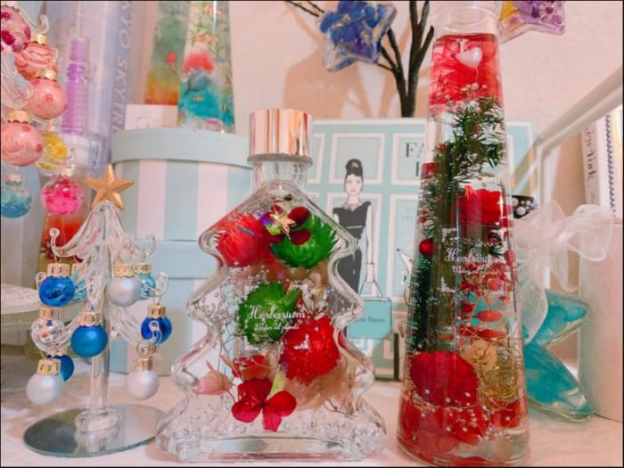 なかなか手に入らない『クリスマスツリー型ガラスのボトル』でも作れます