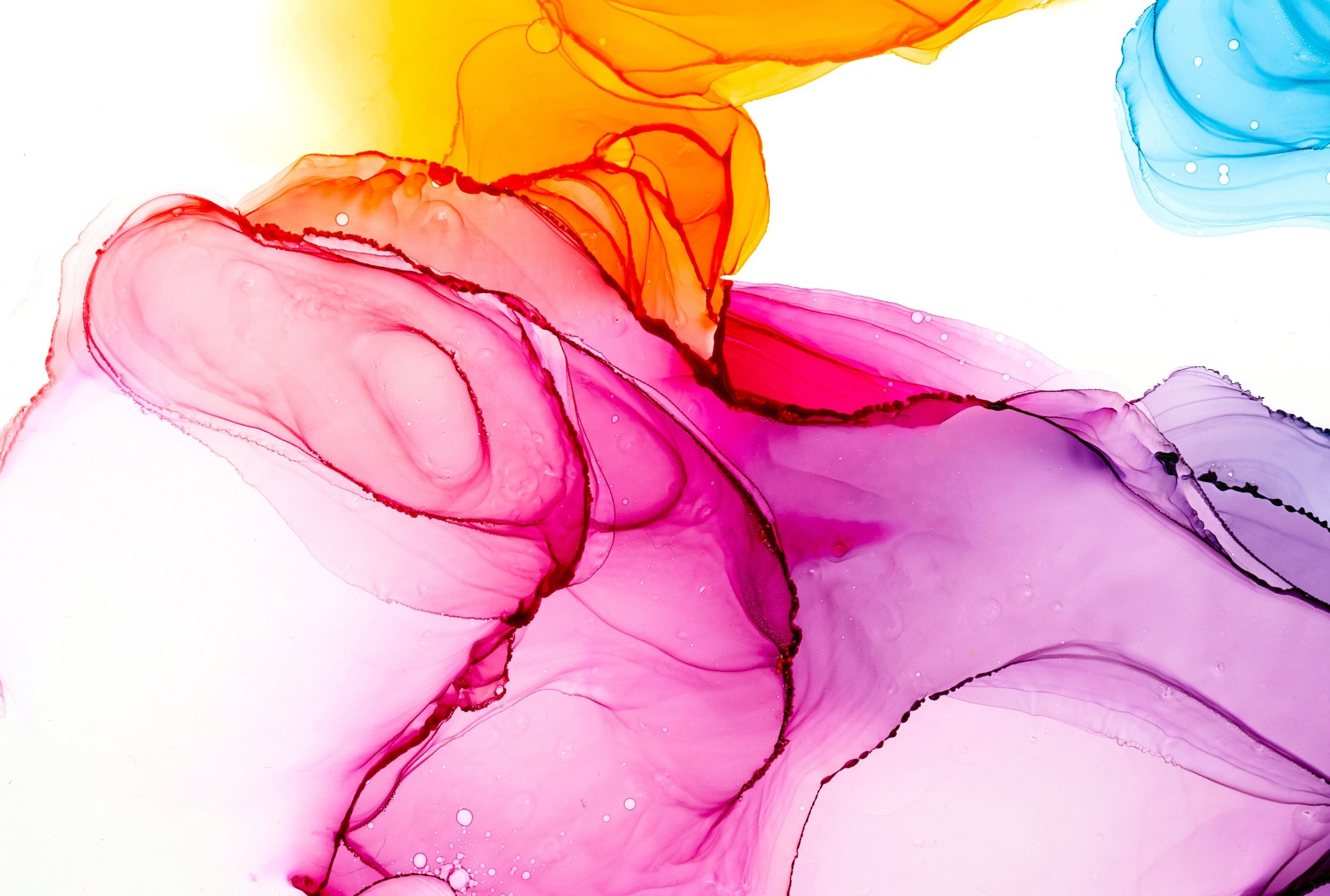 幻想的な色の世界　アルコールインクアート　【１日体験レッスン】